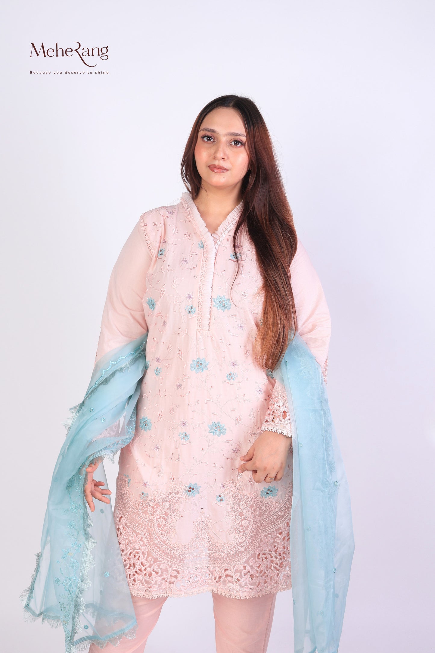 Rimsha - Premium cutwork embroidered suit