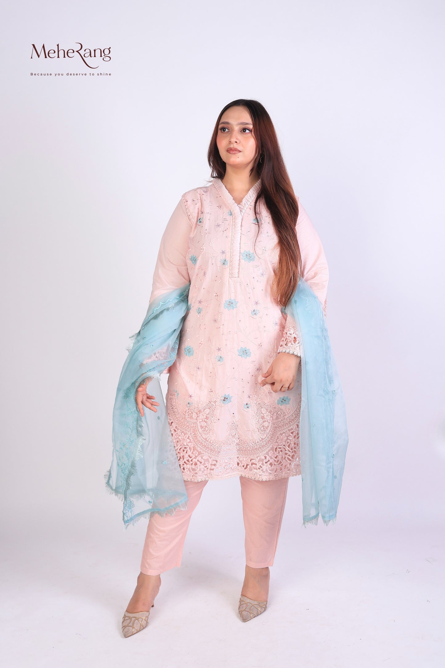 Rimsha - Premium cutwork embroidered suit