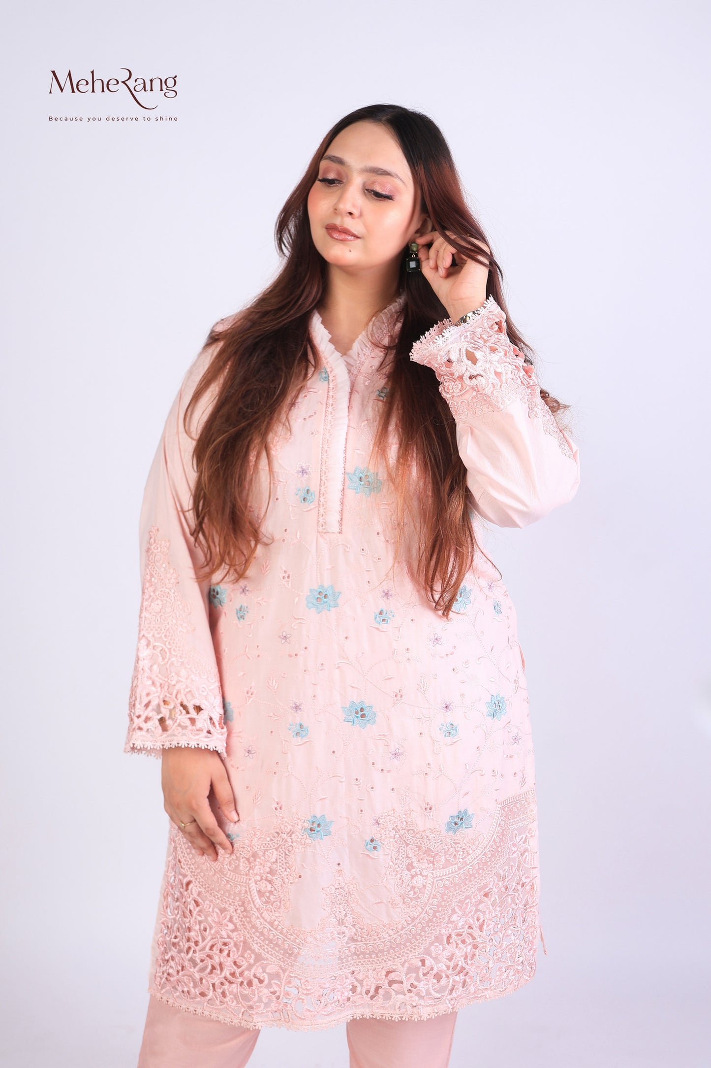 Rimsha - Premium cutwork embroidered suit