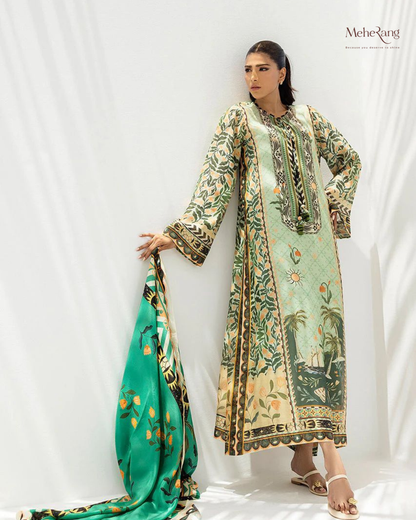 Qala - 3 piece suit (Green)